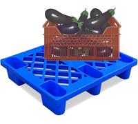 WTLONBF Rayonnage à palettes en Plastique avec barrière Anti-humidité pour entrepôt et supermarché - Solution d'empilage Facile pour Le Stockage en Garage intérieur/extérieur