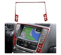 WTNZBAEM Autocollants décoratifs en Fibre de Carbone for Panneau de Navigation, Accessoires for Lexus IS250 300 350C 2006-2012(Red B)