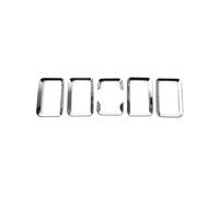 WTNZBAEM Bague De Calandre Avant De Voiture, Inserts De Calandre De Course, Garniture, Compatible avec Suzuki Jimny 2019 2020 2021 2022 2023 2024 JB74, Accessoires Extérieurs(Chrome)