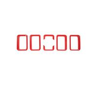 WTNZBAEM Bague De Calandre Avant De Voiture, Inserts De Calandre De Course, Garniture, Compatible avec Suzuki Jimny 2019 2020 2021 2022 2023 2024 JB74, Accessoires Extérieurs(Red)