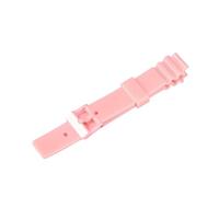 WTNZBAEM Bracelet de montre convexe en résine et silicone for femme, compatible avec Casio LRW-200H, noir brillant, blanc, rose, sport, étanche, 14 mm(Pink)
