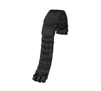 WTNZBAEM Bracelet de montre en acier de précision 20 mm compatible avec les bracelets d'interface concaves et convexes Swatch YTS401, YTS402, YTS407G, YTB400, YTS403 et 409(Black)
