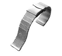 WTNZBAEM Bracelet de montre en acier épais et raffiné, compatible avec les montres Breitling Seiko No.5 Citizen Sky Eagle IWC, 22 mm, for homme(Silver)