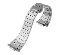 WTNZBAEM Bracelet de montre en acier inoxydable 12 mm for homme, compatible avec les modèles Tissot PRX Super Player T137.407 et T137.410, boucle déployante, accessoires(Solid Steel Silver)