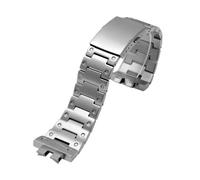 WTNZBAEM Bracelet de montre en acier inoxydable 316L compatible avec Casio G-Shock GMW-B5000 GM-B2100 GMB2100 GMC-B2100 MRG-B2100D, bracelet massif(Silver,For GM-B2100)