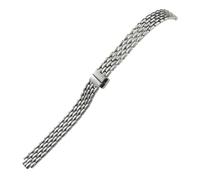 WTNZBAEM Bracelet de montre en acier inoxydable 316L compatible avec la Tissot 1853 De-Lovely série T140.009, bracelet métal or rose et argent(Silver)