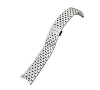 WTNZBAEM Bracelet de montre en acier inoxydable 316L compatible avec les bracelets MiDo BARONCELLI série M027, .407, .408 et .462, argent or rose(Silver)