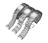WTNZBAEM Bracelet de montre en acier inoxydable argenté 316L 18 mm, 20, 22, compatible avec Omega 007 Seamaster Planet Ocean 300 m, accessoires sport(08 silver,20mm)
