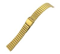 WTNZBAEM Bracelet de montre en acier inoxydable argenté et or rose compatible avec les montres Oris, Seiko, Tissot, Hamilton Longines(Gold,14mm)