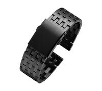 WTNZBAEM Bracelet de montre en acier inoxydable compatible avec Diesel Friday Watchband 24 mm, 26, 28, 30 DZ7340 DZ7421, bracelet massif for homme(Black,26mm)