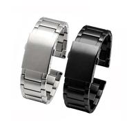 WTNZBAEM Bracelet de montre en acier inoxydable compatible avec les montres Diesel DZ7263, DZ7330 et DZ4358, noir et argent, 22 mm, 24 mm, 26 mm, 28 mm, 30 mm et 32 mm(Silver,26mm)
