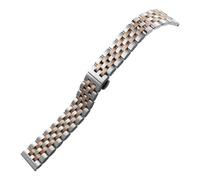 WTNZBAEM Bracelet de montre en acier inoxydable compatible avec les montres Tissot Certina incurvées or rose(Silver Rose,20mm)