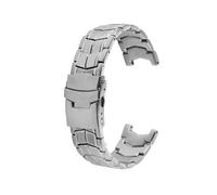 WTNZBAEM Bracelet de montre en acier inoxydable massif compatible avec CASIO Edifice EF-524, bracelet de montre for homme, fermoir de sécurité argenté EF524D