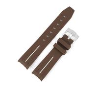 WTNZBAEM Bracelet de montre en caoutchouc et silicone, extrémité incurvée, 20 mm, compatible avec les bracelets MoonSwatch, étanche, for hommes et femmes, accessoires de montre de sport et de plongée(