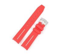 WTNZBAEM Bracelet de montre en caoutchouc et silicone, extrémité incurvée, 20 mm, compatible avec les bracelets MoonSwatch, étanche, for hommes et femmes, accessoires de montre de sport et de plongée(