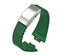 WTNZBAEM Bracelet de montre en caoutchouc fluoro compatible avec Tissot PRX Series Super Player 35 mm 40 mm FKM pour homme et femme à dégagement rapide avec boucle pliable de 11 mm et 12 mm, 11mm