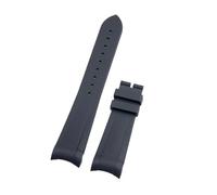 WTNZBAEM Bracelet de montre en caoutchouc souple 22 mm compatible avec les bracelets GMT Black Bay 1958 Pelagos, bracelet étanche noir à boucle déployante(Black,Without Buckle)