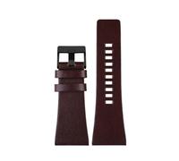 WTNZBAEM Bracelet de montre en cuir compatible avec les modèles Diesel DZ7406, DZ7408, DZ4280 et DZ4343, 22 mm, 24 mm, 26 mm, 28 mm, 30 mm, 32 mm, 34 mm, for homme(Brown black clasp,30mm)