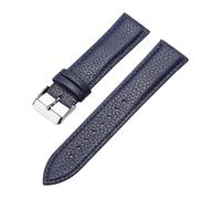 WTNZBAEM Bracelet de montre en cuir fin 10/12/14/16/18/20/22 mm for femmes et hommes, accessoire avec boucle ardillon outil(Blue,14mm)