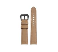 WTNZBAEM Bracelet de montre en cuir XL, longueur étendue 140 + 90 mm, compatible avec Panerai Diesel, 20, 22 mm, 24 mm, fait main, Crazy Horse(Khaki black clasp,22mm)