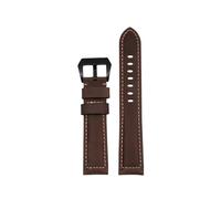 WTNZBAEM Bracelet de montre en cuir XL, longueur étendue 140 + 90 mm, compatible avec Panerai Diesel, 20, 22 mm, 24 mm, fait main, Crazy Horse(Brown black clasp,22mm)