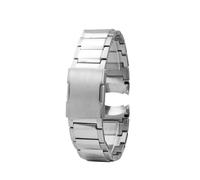 WTNZBAEM Bracelet de montre en métal for homme, compatible avec Casio EFR-303DB/EFR-303L, extrémité incurvée, acier inoxydable, 22 mm, boucle déployante(Silver)