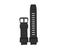 WTNZBAEM Bracelet de montre en silicone compatible avec Casio PROTREK PRG-260/270/550/250 PRW-3500/2500/5100, bracelet rechange noir et orange 18 mm(Black black)