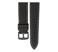 WTNZBAEM Bracelet de montre en silicone respirant 20 mm 22 mm compatible avec Casio Swordfish MDV-106 MDV-107 MTP1374, bracelet de sport étanche en caoutchouc Seiko PROSPEX(Black Green,24mm)
