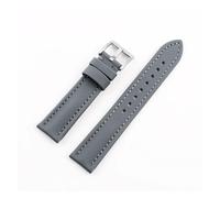 WTNZBAEM Bracelet de montre en toile Oxford 18 mm, 19 mm, 20 mm, 21 mm, 22 mm, étanche, bleu, noir, cuir de vache, for hommes et femmes(Gray,21mm)