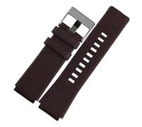 WTNZBAEM Bracelet de montre for homme compatible avec les bracelets Diesel DZ1089, DZ1123 et DZ1132, bracelet convexe remplacement, 30 x 22 mm, noir(Brown silver,30mm-18mm)