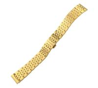 WTNZBAEM Bracelet de montre incurvé en métal compatible avec les montres Tissot, Seiko, Oris et TAG Heuer acier inoxydable(Beige,23mm)