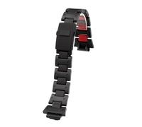WTNZBAEM Bracelet de montre léger en acier composite, compatible avec les modèles Casio DW5600/GA-2100/GW-M5610/DW-6900, chaîne modification. plastique(Black-red)