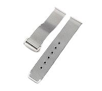 WTNZBAEM Bracelet de montre milanais en acier inoxydable, 20 mm et 22, compatible avec Omega 007, accessoire remplacement unisexe(Silver,20mm)