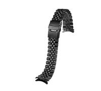 WTNZBAEM Bracelet de montre Seiko en acier inoxydable for homme, compatible avec Casio Duro MDV107-1A MDV106-1A MDV-106, 20 mm et 22 mm, accessoires(Black-five,22mm)