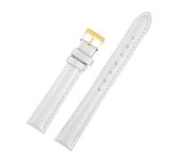 WTNZBAEM Bracelet de montre universel en cuir véritable for femme, motif lézard, 10 mm, 12, 14, 16, 18, rouge et blanc, petit modèle(White gold pin,12mm)