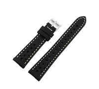 WTNZBAEM Bracelet de montre vintage en cuir de vachette fait main, première couche, 18, 19, 20, 21, 22 mm, for hommes et femmes, respirant(Black,19mm)