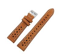 WTNZBAEM Bracelet de montre vintage en cuir de vachette fait main, première couche, 18, 19, 20, 21, 22 mm, for hommes et femmes, respirant(Brown,20mm)