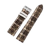WTNZBAEM Bracelet de montre vintage en cuir et laine, 18 mm, 20 mm, 22 mm, tissé, à dégagement rapide, for homme et femme(Cream,22mm)