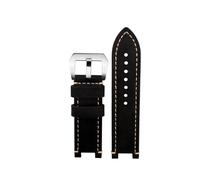 WTNZBAEM Bracelet de montre vintage en cuir vachette compatible avec les montres G-Shock Casio GST-B100/S130/S110/S120/W130L/W100/210/W300 for homme(Black sivler)