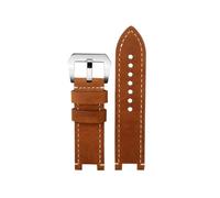 WTNZBAEM Bracelet de montre vintage en cuir vachette compatible avec les montres G-Shock Casio GST-B100/S130/S110/S120/W130L/W100/210/W300 for homme(Brown silver)