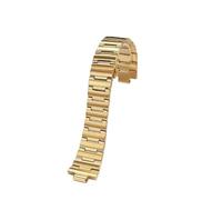 WTNZBAEM Bracelet en acier inoxydable à interface convexe, compatible avec Versace GRECA VE7G00123 VE7G00223/420, bracelet étanche(Gold)