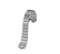 WTNZBAEM Bracelet en acier inoxydable à interface convexe, compatible avec Versace GRECA VE7G00123 VE7G00223/420, bracelet étanche(Silver)
