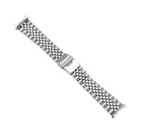 WTNZBAEM Bracelet en acier inoxydable compatible avec la Seiko n° 5 Green Water Ghost SRPD63K1 SKX007 009 SRPD63 Arc Mouth(Five bead silver,22mm)