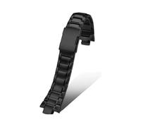 WTNZBAEM Bracelet en acier inoxydable surélevé compatible avec les montres Casio EDIFICE Series EQW-M1100 et EQW-A1000, bracelet de montre en acier inoxydable de 13 mm for homme(Black)