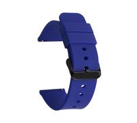 WTNZBAEM Bracelet en caoutchouc de silicone à dégagement rapide 12/14/16/18/20/22/24 mm, compatible avec les montres connectées Samsung Galaxy 6, 4 et 5 Pro, Huami Huawei(Royal blue B,20mm)
