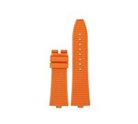 WTNZBAEM Bracelet en caoutchouc fluoré compatible avec les bracelets de montre Cross Sea 450 (4500V, 5500V, 7900V) à démontage rapide(Orange no clasp)