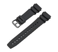 WTNZBAEM Bracelet en caoutchouc TPU compatible avec les montres Casio MD-310/MD-752/MDA-100/MW-105/MWA-50Q/SHW-100, bracelet de montre sport étanche résine 18/20/22/24 mm(Black black,20mm)