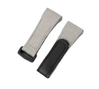 WTNZBAEM Bracelet en cuir for homme, compatible avec les bracelets en nylon Richard Mille, RM50/53, tournevis 4/5 étoiles, 25 mm(Gray)