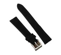 WTNZBAEM Bracelet en cuir suédé 18 mm, 20 mm, 22 mm, bracelet vintage, coutures faites à la main, boucle à dégagement rapide, compatible avec les bracelets de montre Seiko(Black,18mm)