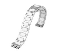 WTNZBAEM Chaîne de montre compatible avec la collection Swatch Irony Classic YVS441G et le bracelet en céramique acier inoxydable YAS112G(White,17mm)